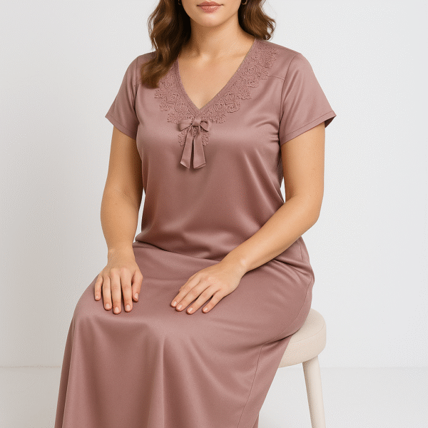 Satin pink gown